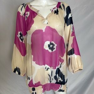 NWT Epilogue Brand Size 20 Floral Blouse